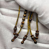 Tasbih Tijani Yusr Khor – Corail doré, ficelle jaune et noire