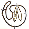 Tasbih Tijani Yusr Khor – Corail doré, ficelle jaune et noire