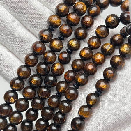 Tasbih Tijani Yusr Khor – Corail doré, ficelle jaune et noire