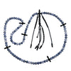 Vue grand angle – Tasbih misbah kourouss chapelet soufi subha tesbih yousrou khor marjane marjan mardiane tijani tidiane chadhili karkariya – Marjane bleu et Yusr noir