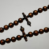 Tasbih Tijani Yusr Khor 10mm – Corail doré, ficelle verte