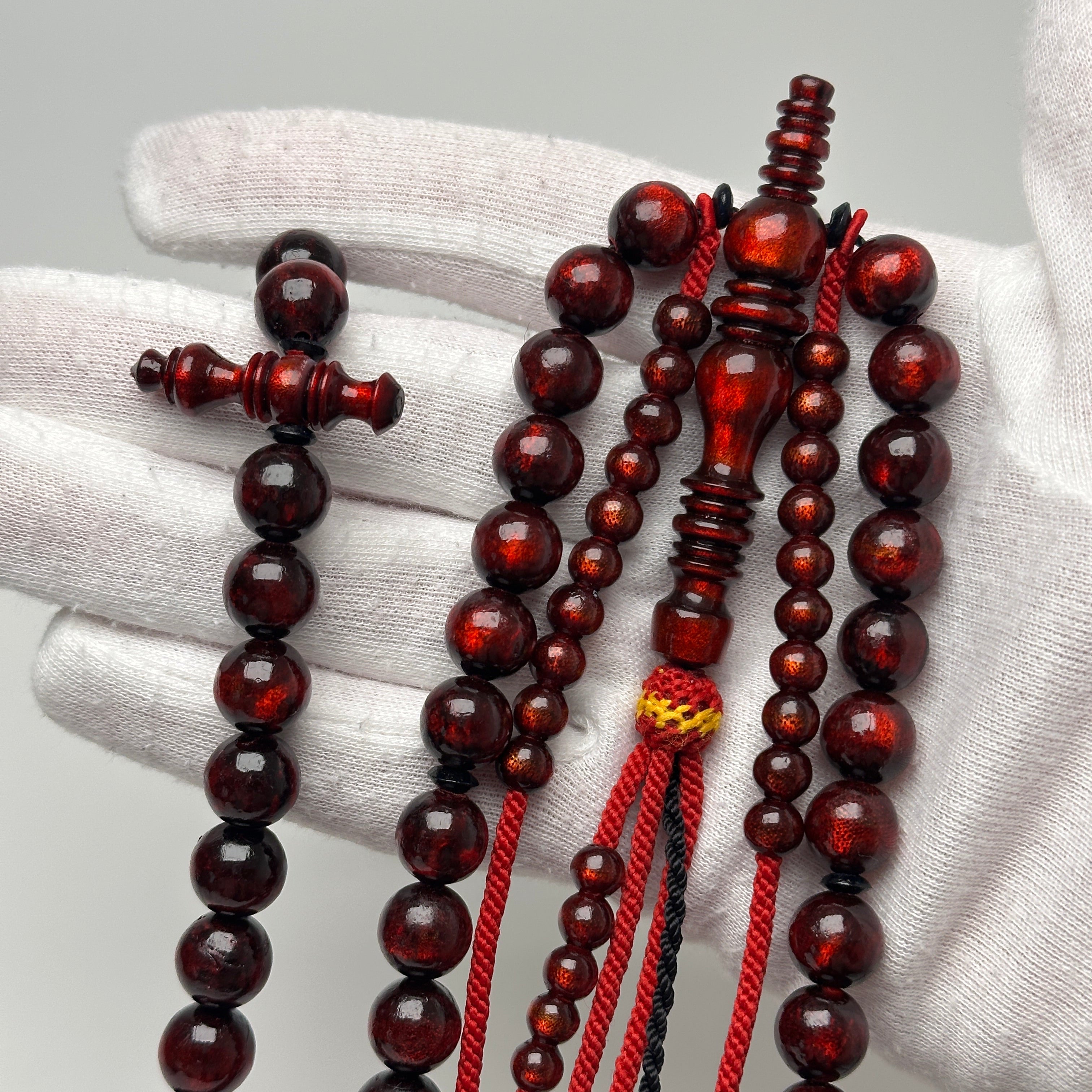 Tasbih misbah kourouss chapelet soufi subha tesbih yousrou khor marjane marjan mardiane tijani tidiane chadhili karkariya – Yusr Khor corail rouge, ficelle rouge