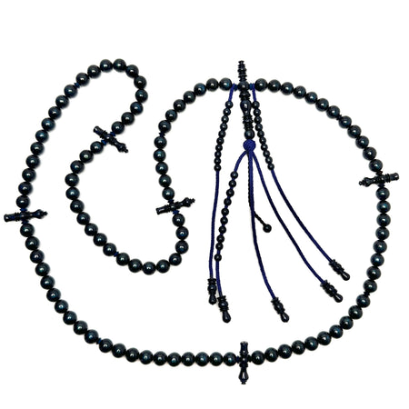 Tasbih Tijani Yusr Khor 10mm – Corail bleu