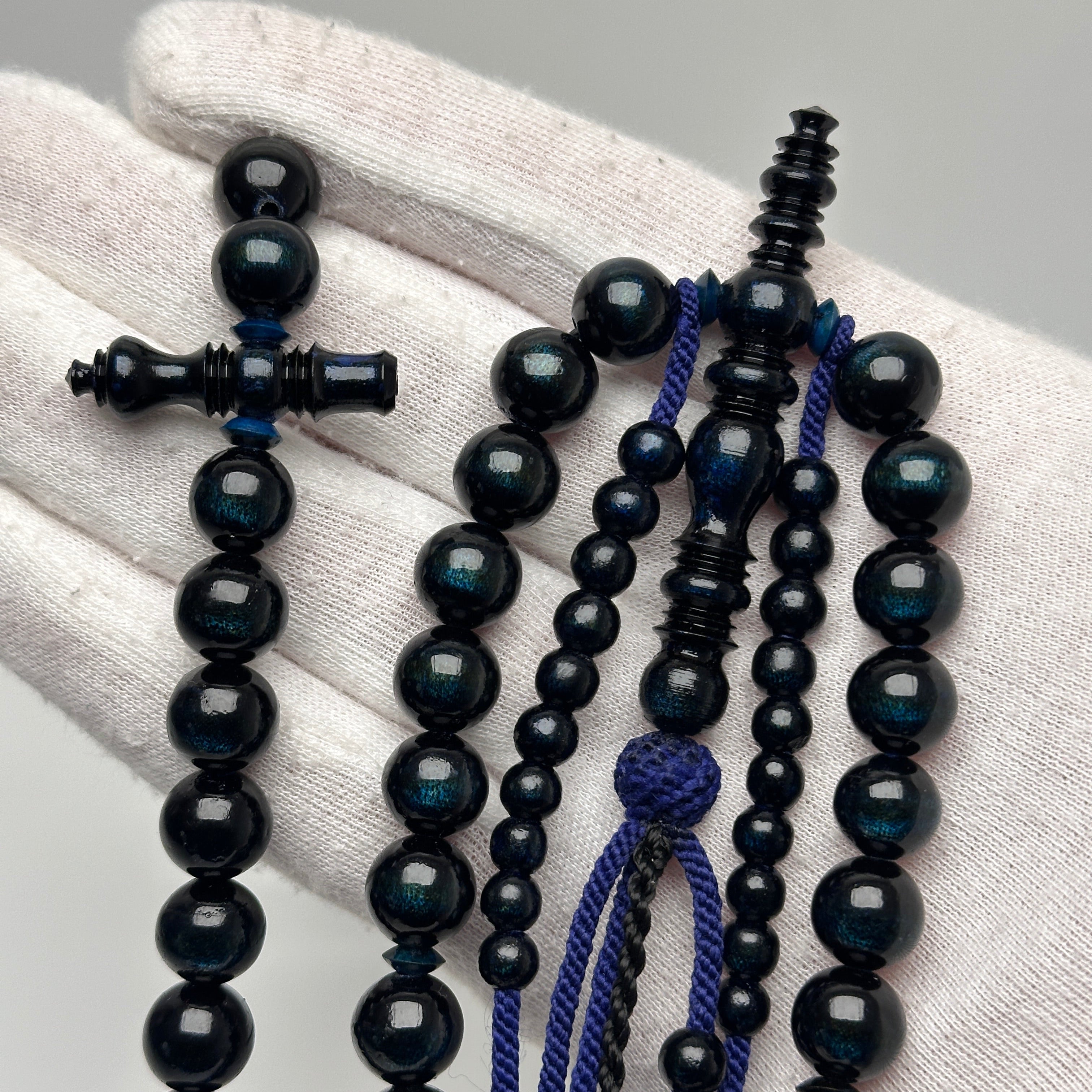 Tasbih misbah kourouss chapelet soufi subha tesbih yousrou khor marjane marjan mardiane tijani tidiane chadhili karkariya – Yusr Khor corail bleu, ficelle bleue