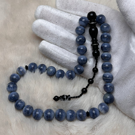 Misbaha 33 perles en corail naturel Yusr — finition artisanale faite main