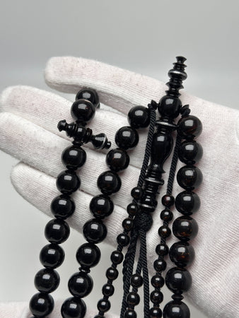 Yusr noir yousrou khor Kourouss yousrou tasbih noir corail islam 