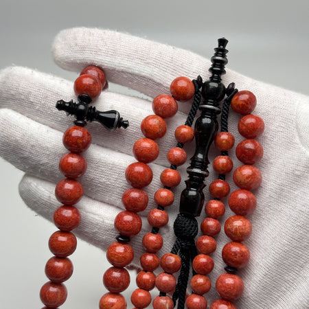 Tasbih Tijani Marjane raw & Yusr – Marjane brut, Yusr noir