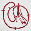 Tasbih Tijani Marjane Yusr – Red Coral, Red String | Kourous Artisanal