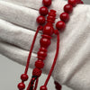 Tasbih Tijani Marjane Yusr – Red Coral, Red String | Kourous Artisanal
