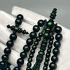 Tasbih Tijani en Yusr Khor 10 mm – Corail Vert, Ficelle Verte et noire | Kourous Artisanal