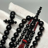 Tasbih Tijani en Yusr Khor 10 mm – Corail Noir Ficelle Noire et rouge | Kourous Artisanal