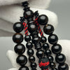 Tasbih Tijani en Yusr Khor 10 mm – Corail Noir Ficelle Noire et rouge | Kourous Artisanal