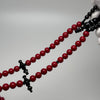 Tasbih Tijani en Yusr et Marjane – Marjane rouge et Yusr noir | Kourous Artisanal