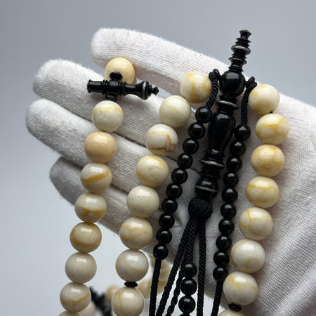 Marjane blanc - Kourouss yousrou - corail blanc - chapelet musulman - tijani - tidiane - karkari - marjane   mardiane 