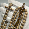 Chapelet en Yusr Khor – Tasbih Tijani corail blanc ficelle brune – Kourouss Yusr blanc - misbah yuser
