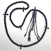 Tasbih tijani en yusr – chapelet Tijani corail bleu ficelle bleu et noir – Kourouss Yusr khor tidiane - misbah yuser