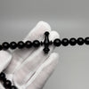 Tasbih Tijani en Yusr Khor 10 mm – Corail Noir, Ficelle Noire | Kourous Artisanal