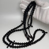 Tasbih Tijani en Yusr Khor 10 mm – Corail Noir, Ficelle Noire | Kourous Artisanal