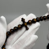 Tasbih Tijani in Yusr Khor 10 mm – Gold Coral, Yellow and Black String | Kourous Artisanal 