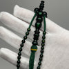 Tasbih Tijani en Yusr Khor 10 mm – Corail Vert, Ficelle Verte | Kourous Artisanal