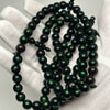 Tasbih Tijani en Yusr Khor 10 mm – Corail Vert, Ficelle Noire | Kourous Artisanal