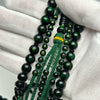 Tasbih Tijani en Yusr Khor 10 mm – Corail Vert, Ficelle Verte | Kourous Artisanal